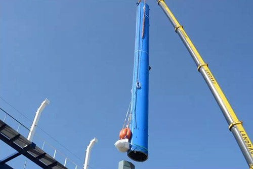 碳纤维船舶应用+1,34米高碳纤维游轮桅杆